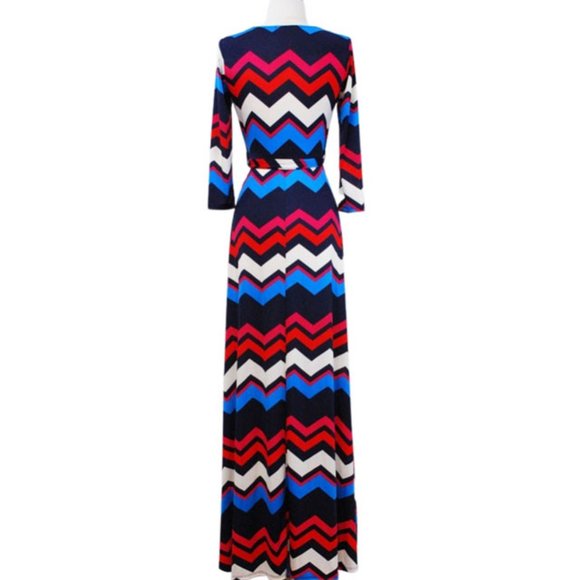 🚫SOLD OUT🚫 Wrap Dress Long Belted Maxi Dress - Picture 2 of 2